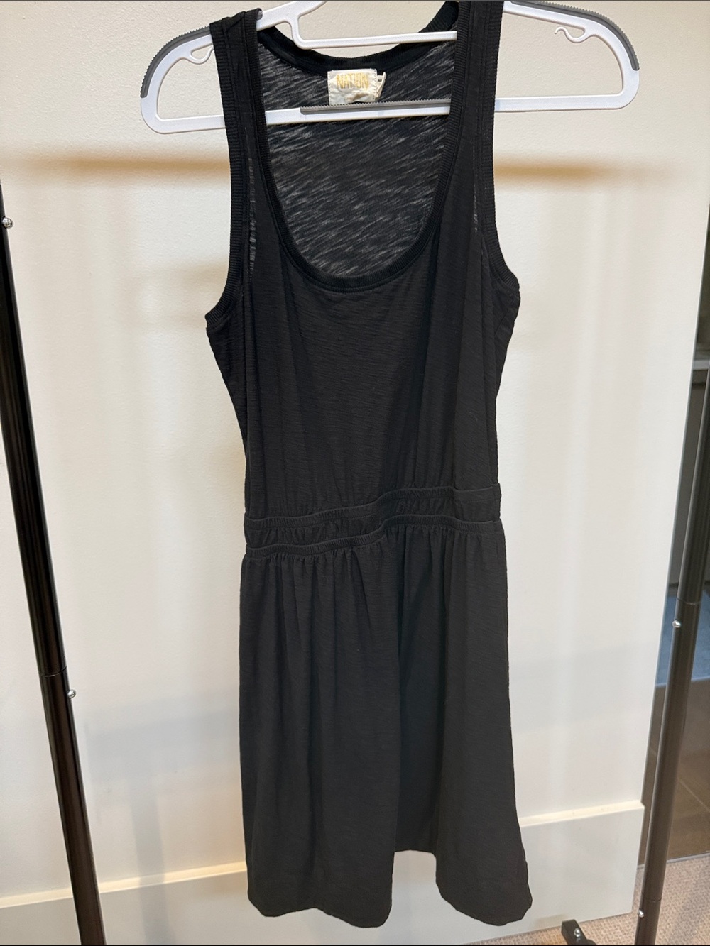 Nation LTD Black Sleeveless Scoop Neck Mini Dress